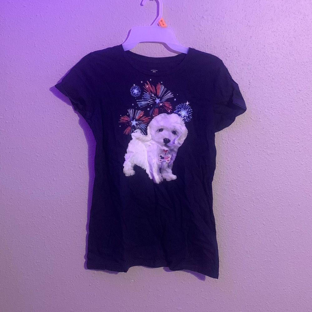 Fourth of july puppy shirt